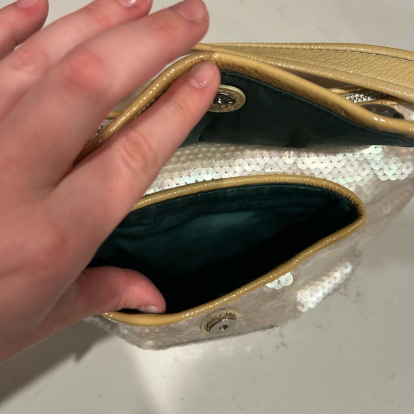 Coach x Poppy Sequin Shoulder Bag with Yellow Trim-LIMITED EDITION - Picture 5 of 13